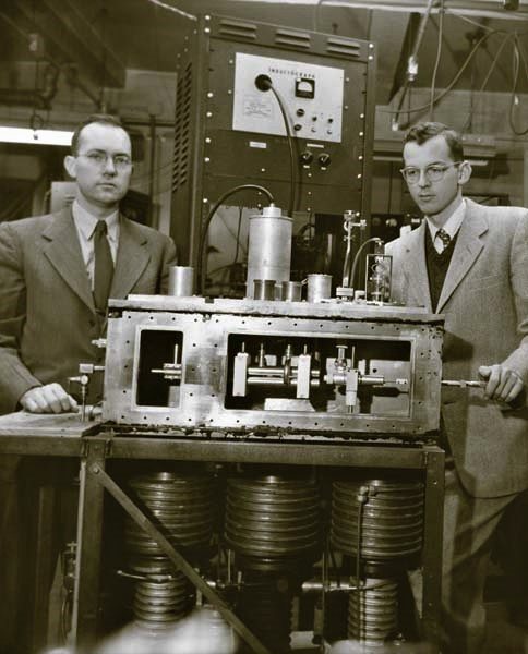 In the early 1950s, Charles Townes (left) invented the maser, a predecessor of the modern laser