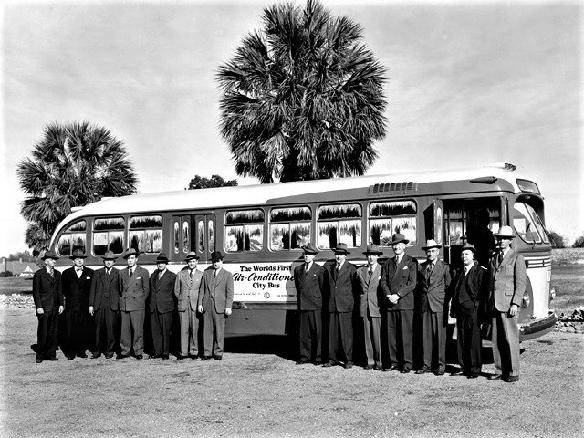 The first air conditioner bus was created in 1946 