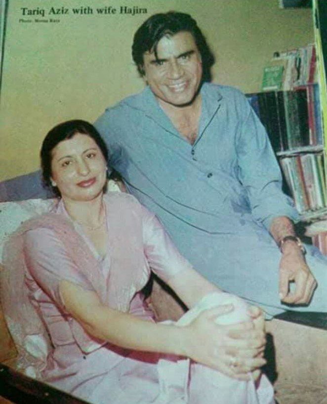 Tariq Aziz and his wife