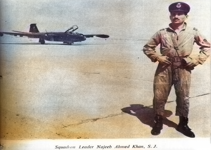 Najeeb Ahmed Khan Squadron Leader of Pakistan Air Force 