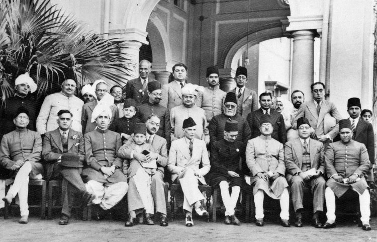 Muslim League leaders after a dinner party